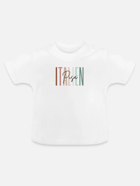 Italien Urlaub Pisa Städtereise Geschenk - Baby Bio-T-Shirt mit Rundhals - Weiß