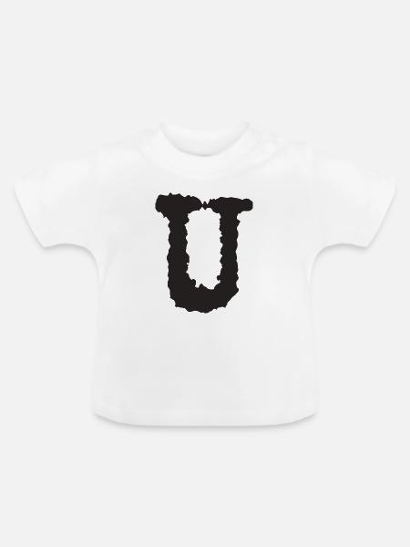 U - Baby Bio-T-Shirt mit Rundhals - Weiß