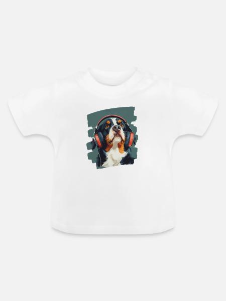 Entlebucher Sennenhund - Baby Bio-T-Shirt mit Rundhals - Weiß