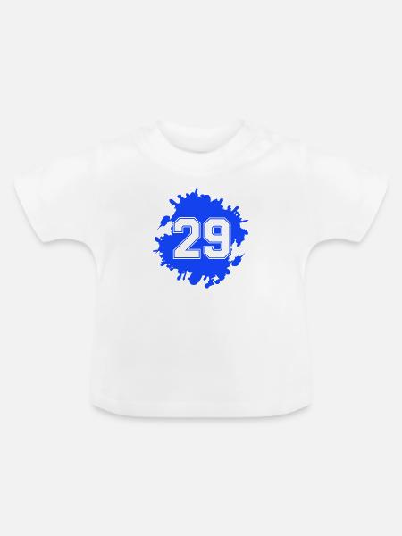 29 klecks - Baby Bio-T-Shirt mit Rundhals - Weiß