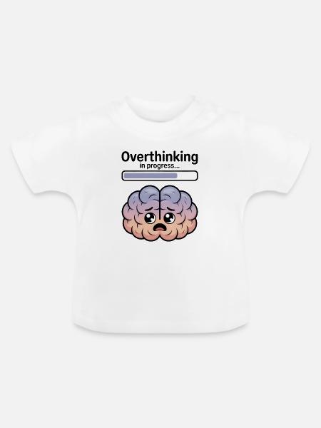 Überdenken im Gange - Baby Bio-T-Shirt mit Rundhals - Weiß