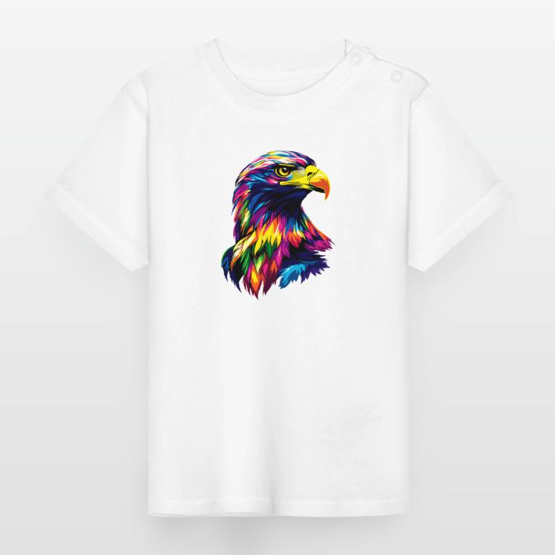 Eagle Bald Eagle Golden Eagle White-tailed Eagle Baby Organic T-Shirt with Round Neck