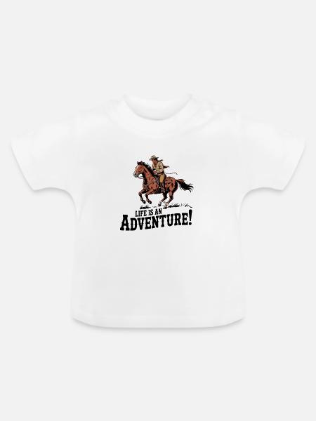 Rider Quest Abenteuer - Baby Bio-T-Shirt mit Rundhals - Weiß