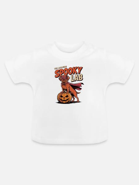 Spuk Foxred Lab Halloween Hund - Baby Bio-T-Shirt mit Rundhals - Weiß