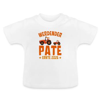 Futur parrain Récolte 2026 - T-shirt bio col rond Bébé - blanc - Devant