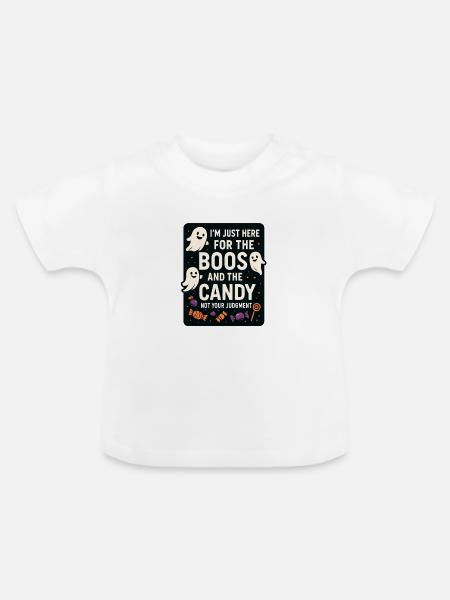Halloween - Lustige Geister - Baby Bio-T-Shirt mit Rundhals - Weiß