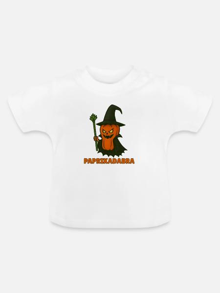 Lustige Gemüse Monster – Halloween Spaß - Baby Bio-T-Shirt mit Rundhals - Weiß