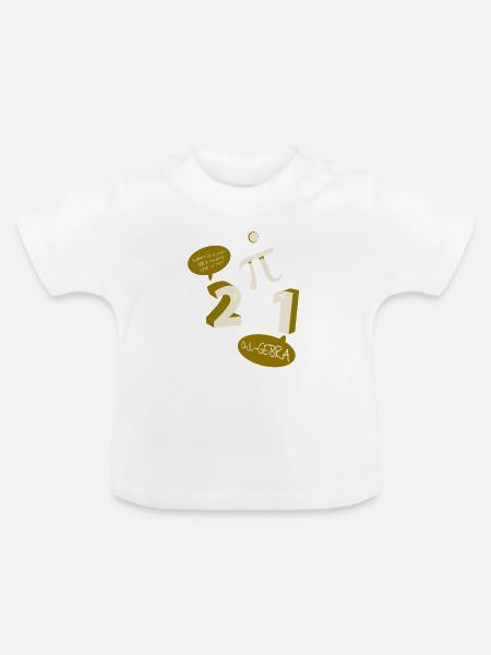 Mathematik Mathe Mathelehrer Mathematiker - Baby Bio-T-Shirt mit Rundhals - Weiß