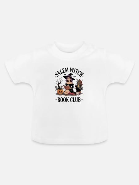 Salem Hexen-Buchclub - Baby Bio-T-Shirt mit Rundhals - Weiß