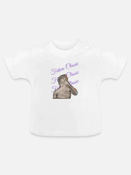 Future Classic – Retro Art Style - Baby Bio-T-Shirt mit Rundhals - Weiß