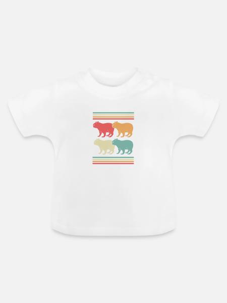 Capibara Capybara - Baby Bio-T-Shirt mit Rundhals - Weiß