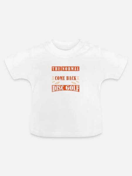 Disc Golf Geschenke Discgolf - Baby Bio-T-Shirt mit Rundhals - Weiß