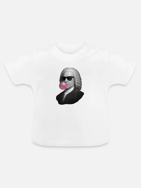 Barock Pop mit Kaugummi - Baby Bio-T-Shirt mit Rundhals - Weiß