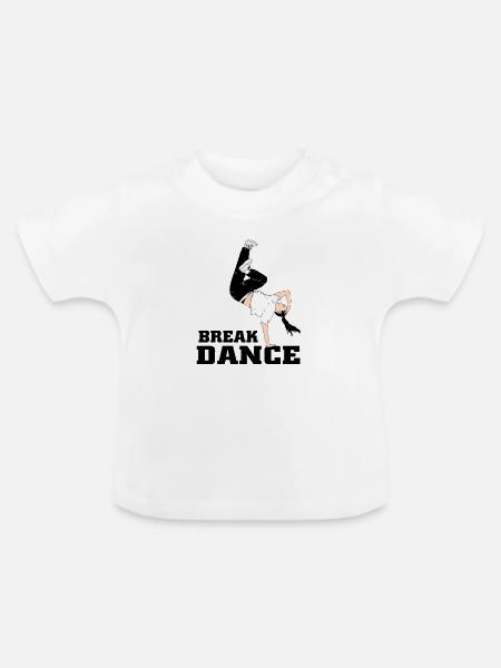 Breakdance - Breaking Sport - Baby Bio-T-Shirt mit Rundhals - Weiß