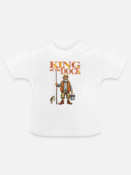 King_of_the_Dock - Baby Bio-T-Shirt mit Rundhals - Weiß