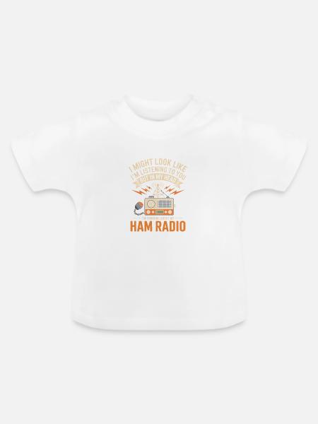 Amateurfunk-Design - Baby Bio-T-Shirt mit Rundhals - Weiß