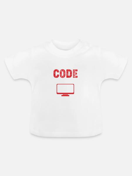 Medizin Coder - Baby Bio-T-Shirt mit Rundhals - Weiß