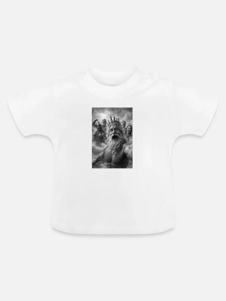 Poseidon-Selfie mit den Göttern - Baby Bio-T-Shirt mit Rundhals - Weiß