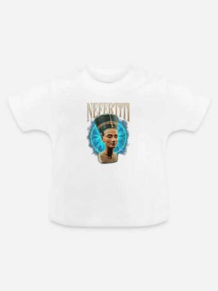 Nefertiti Donner - Baby Bio-T-Shirt mit Rundhals - Weiß