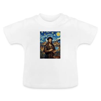 Albrecht Durer Sternennacht - Baby Bio-T-Shirt mit Rundhals - Weiß - Vorne