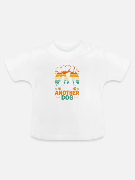 Noch ein Hund: Oops! - Baby Bio-T-Shirt mit Rundhals - Weiß