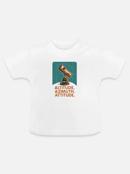 Höhe Azimut Haltung | Astronomie - Baby Bio-T-Shirt mit Rundhals - Weiß
