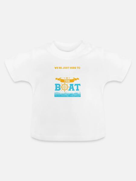 Kreuzfahrt Kreuzfahrtschiff - Baby Bio-T-Shirt mit Rundhals - Weiß