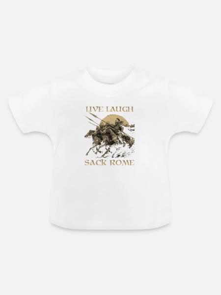 Völkerwanderung & Antike Geschichte Geschenkidee - Baby Bio-T-Shirt mit Rundhals - Weiß