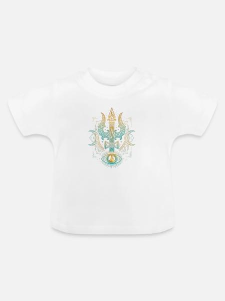 Hindu Gott Yogische Meditation - Baby Bio-T-Shirt mit Rundhals - Weiß