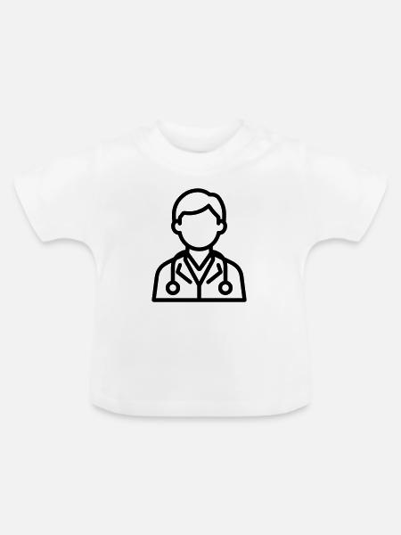 Arzt - Baby Bio-T-Shirt mit Rundhals - Weiß