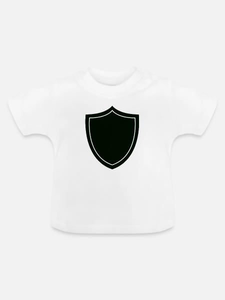 Schild - Baby Bio-T-Shirt mit Rundhals - Weiß