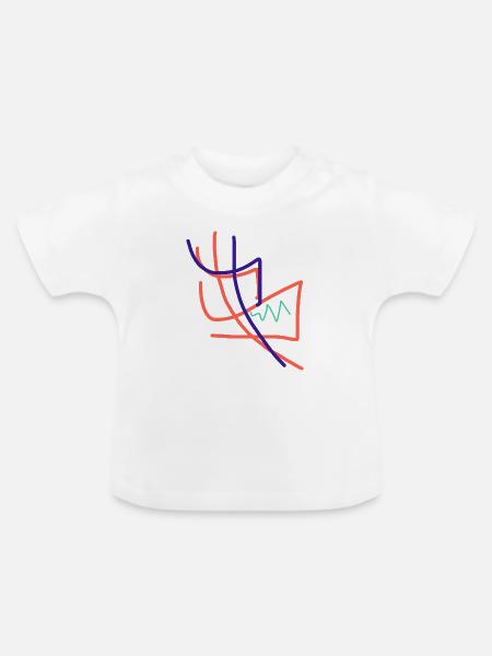 Was schenke ich einer Künstlerin? - Baby Bio-T-Shirt mit Rundhals - Weiß