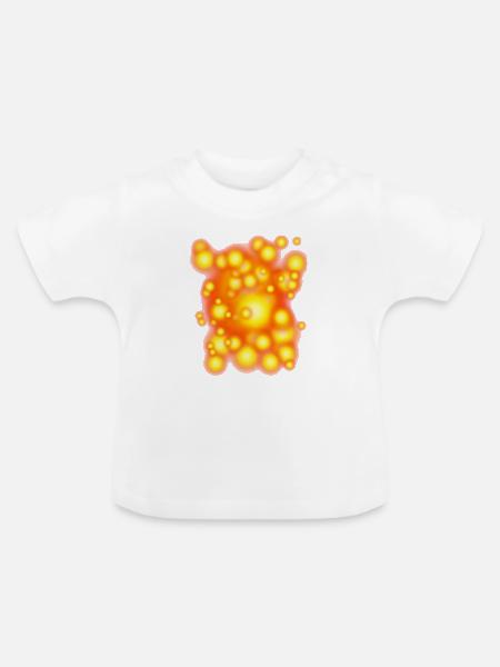 Glühende Orbens - Baby Bio-T-Shirt mit Rundhals - Weiß