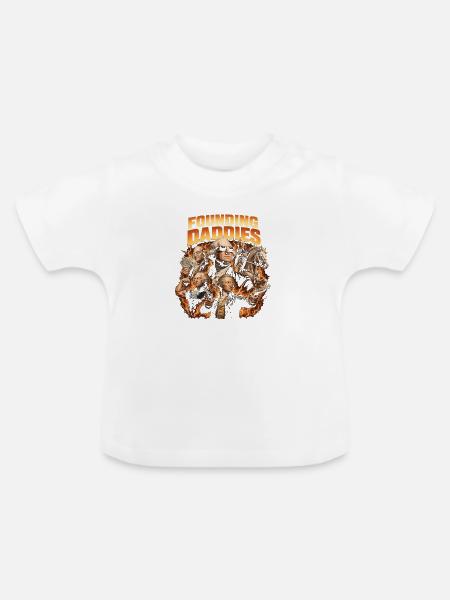 Gründungsväter, 4. Juli - Baby Bio-T-Shirt mit Rundhals - Weiß
