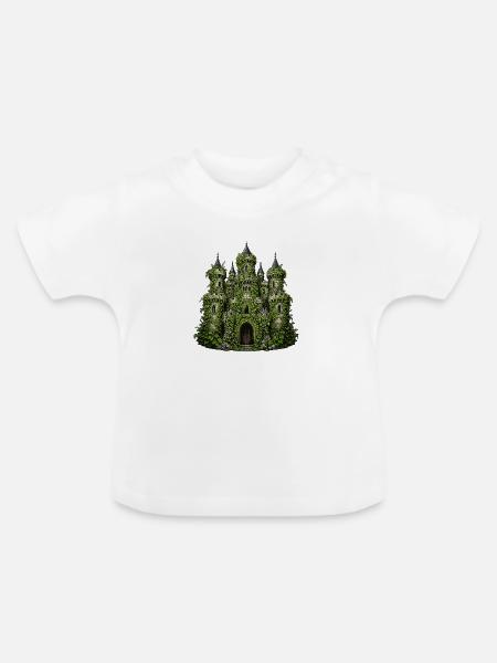 Efeu Burg der Lianenpracht - Baby Bio-T-Shirt mit Rundhals - Weiß