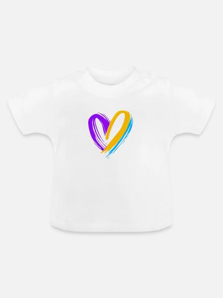 Blasenkrebs Krebs Blase - Baby Bio-T-Shirt mit Rundhals - Weiß