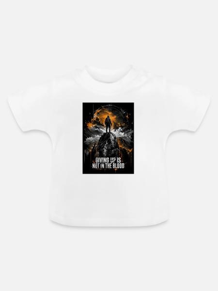 Nicht im Blut - Baby Bio-T-Shirt mit Rundhals - Weiß