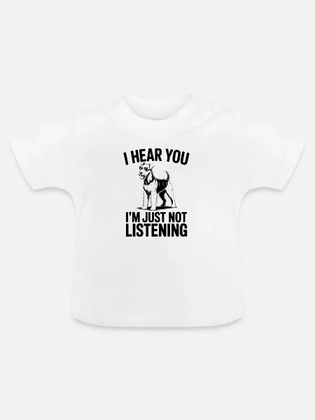 Airedale Terrier Spruch Airedale Terrier Geschenk  - Baby Bio-T-Shirt mit Rundhals - Weiß