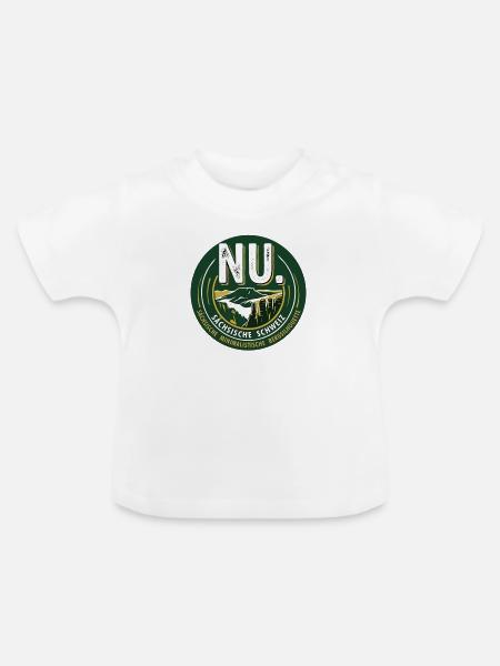 SÄCHSISCHE SCHWEIZ NU - Baby Bio-T-Shirt mit Rundhals - Weiß