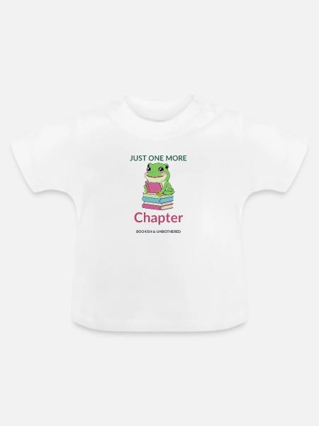 Nur noch ein Kapitel, Frosch - Baby Bio-T-Shirt mit Rundhals - Weiß