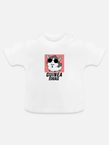 Guinea Pig - Baby Bio-T-Shirt mit Rundhals - Weiß