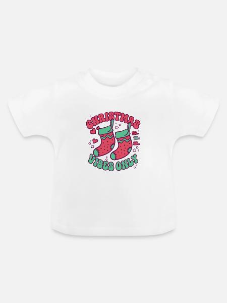 Weihnachten Weihnachtsstimmung - Baby Bio-T-Shirt mit Rundhals - Weiß