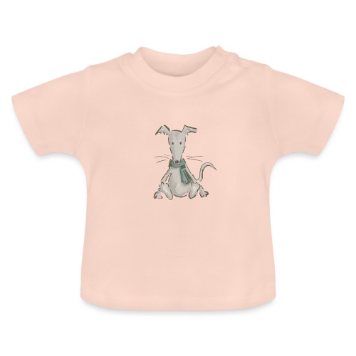 Windhund Baby - Baby Bio-T-Shirt mit Rundhals