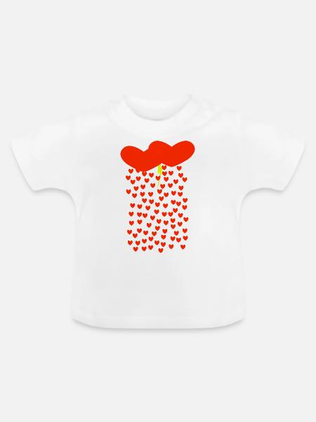 Lieber Sturm - Baby Bio-T-Shirt mit Rundhals - Weiß