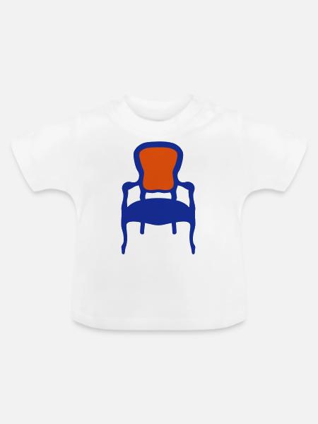 alten Stuhl Stuhl ein - Baby Bio-T-Shirt mit Rundhals - Weiß