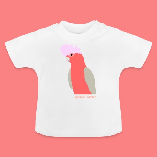 PINK CACATUA - Maglietta ecologica con scollo rotondo per neonato