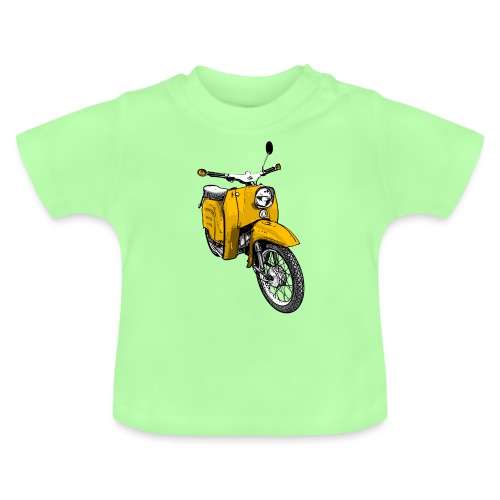 schwalbe gelb - Baby Bio-T-Shirt mit Rundhals