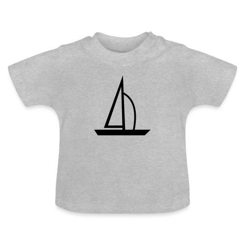 Segelboot - Baby Bio-T-Shirt mit Rundhals