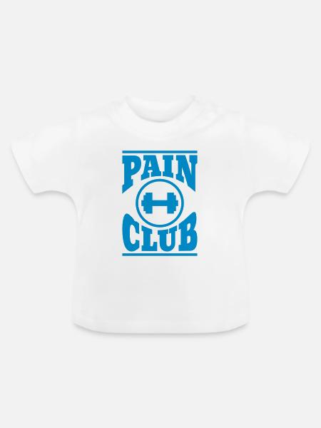 Fitnessstudio - Baby Bio-T-Shirt mit Rundhals - Weiß