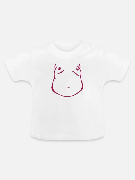Großer Mann - Baby Bio-T-Shirt mit Rundhals - Weiß